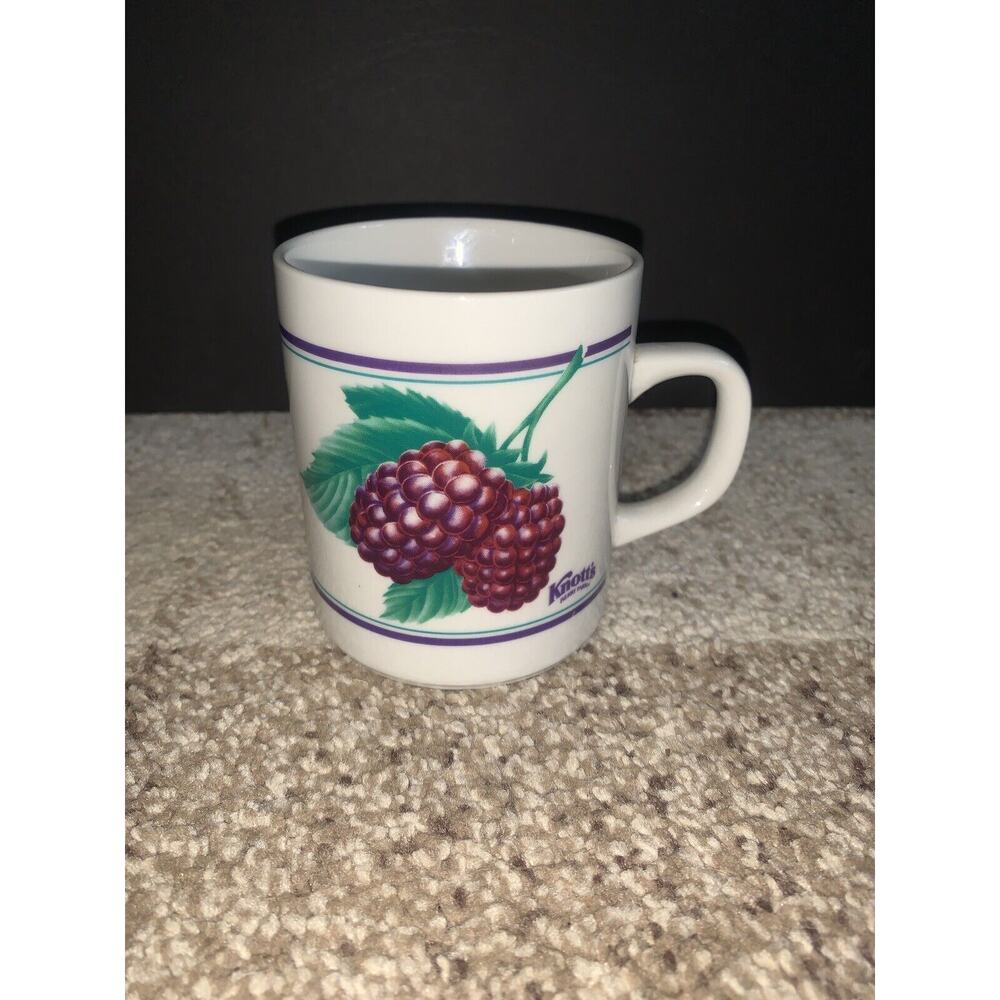 KNOTT'S BERRY FARM MUG BERRY PURPLE CUP VINTAGE PROMOTIONAL